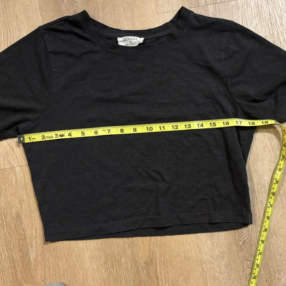 Charcoal women crop T-Shirt - Picture 2 of 3